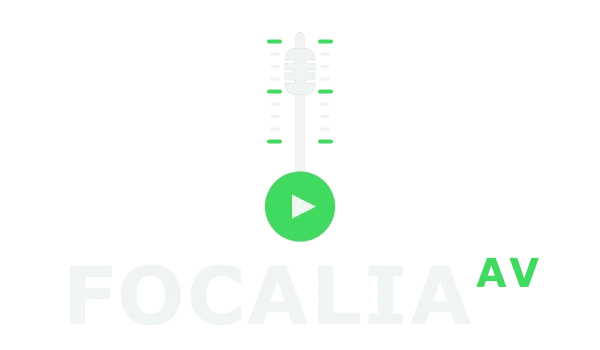 Logo blanc de Focalia AV